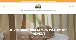 Desktop Screenshot of mimosbabypillow.com